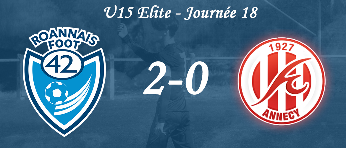 U15 Elite : les roannais s’imposent face au deuxième !