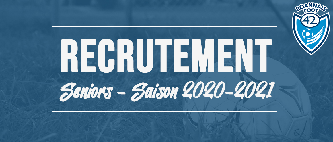 Saison 2020-2021 : les recrues du groupe seniors